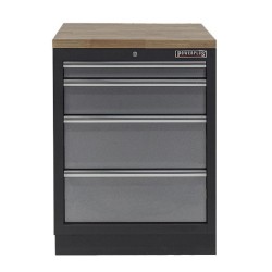 Hardhouten werkblad 68 x 46 x 3,6 cm voor garageserie