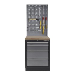 Hardhouten werkblad 68 x 46 x 3,6 cm voor garageserie