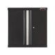 Wandkast / Hangkast elegance line hamerslag zwart / chrome 68 x 68 cm