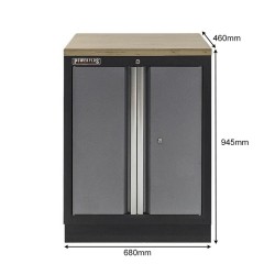 Werkplaatskast / werkbank met multiplex werkblad - 68 x 46 x 94,8  cm