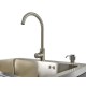Werkplaatskast met 2 deuren incl. RVS wasbak en RVS kraan 68 x 46 x 95 cm