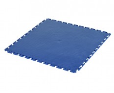 PVC kliktegel blauw 500 x 500 x 6 mm. Vloertegel voor industrieel gebruik - hamerslag anti slip profiel