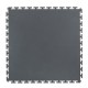 PVC kliktegel grijs 500 x 500 x 6 mm. Vloertegel voor industrieel gebruik - hamerslag anti slip profiel