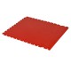 PVC kliktegel rood 500 x 500 x 6 mm. Vloertegel voor industrieel gebruik - hamerslag anti slip profiel