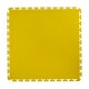 PVC kliktegel geel 500 x 500 x 6 mm. Vloertegel voor industrieel gebruik - hamerslag anti slip profiel