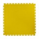 PVC kliktegel geel 500 x 500 x 6 mm. Vloertegel voor industrieel gebruik - hamerslag anti slip profiel