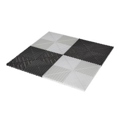 Open kliktegel wit 400 x 400 x 18 mm. - harde kunststof tegel met open structuur