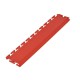 PVC oprijrand rood - oplooprand 500 x 100 mm. voor Industriële PVC kliktegel
