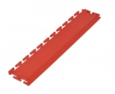 PVC oprijrand rood - oplooprand 500 x 100 mm. voor Industriële PVC kliktegel