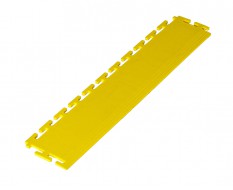 PVC oprijrand geel - oplooprand 500 x 100 mm. voor Industriële PVC kliktegel
