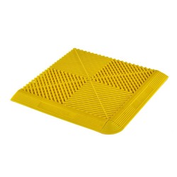 Kunststof oprijrand geel - oplooprand 400 x 60 mm voor 1810 + 1813 kliktegel type 1