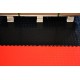 PVC kliktegel zwart 500 x 500 x 7 mm. - Industriële werkplaatstegel met ronde noppen