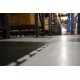 PVC kliktegel zwart 500 x 500 x 6 mm. Vloertegel voor industrieel gebruik - hamerslag anti slip profiel