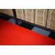 PVC kliktegel rood 500 x 500 x 6 mm. Vloertegel voor industrieel gebruik - hamerslag anti slip profiel