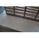 PVC kliktegel grijs 500 x 500 x 7 mm. - Industriële werkplaatstegel met ronde noppen