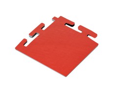 PVC hoekstuk rood 100 x 100 x 6 mm. voor Industriële kliktegels 1811 en 1812