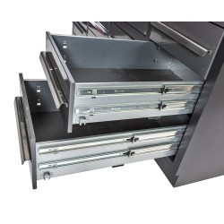 Professionele werkbank – montagetafel 183 x 70 x 95 cm. met 17 laden Professionele werkbank – montagetafel 183 x 70 x 95 cm. met 17 laden