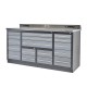 Professionele werkbank – montagetafel 183 x 70 x 95 cm. met 17 laden