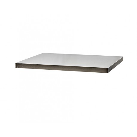 Met RVS omkleed werkblad 72 x 60 x 3,8 cm voor heavy duty serie