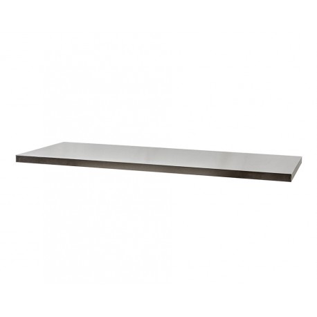 Met RVS omkleed werkblad 144 x 60 x 3,8 cm voor heavy duty serie