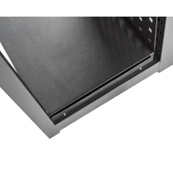 Magazijnstelling grijs antraciet - 120 x 46 x 200 cm met gereedschapsbordprofiel