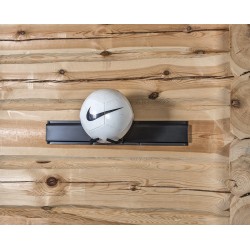 Wandhaak - ballenhouder 19 x 12 cm. voor rugbybal – voetbal – tuingereedschap – gereedschap ophangen