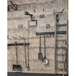 Tweevoudige dubbele wandhaak 25 x 5 cm. – tuingereedschap haak – gereedschap ophangen