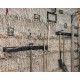 4-puntige wandhaak - 13 x 21 x 9 cm. tuingereedschap ophangen - opbergen - opbergsysteem - ophangsysteem aan de muur.
