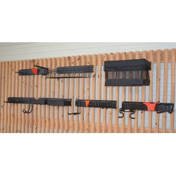 Uitgebreid opbergsysteem - tuingereedschap ophangen - opbergen - opbergsysteem - ophangsysteem  aan de muur