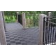 Open kliktegel zwart 400 x 400 x 18 mm. - harde kunststof tegel met open structuur