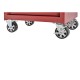 Gereedschapswagen rood, 9 laden gevuld met gereedschap in foam inleg