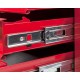 Gereedschapswagen rood, 9 laden gevuld met gereedschap in foam inleg