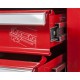Gereedschapswagen rood, 9 laden gevuld met gereedschap in foam inleg