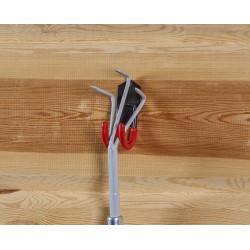 Dubbele wandhaak – ophangbeugel van metaal 4 x 7 x 12 cm. halfrond Dubbele wandhaak – ophangbeugel van metaal 4 x 7 x 12 cm. halfrond