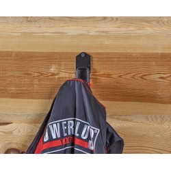 Dubbele wandhaak – ophangbeugel van metaal 4 x 7 x 12 cm. halfrond Dubbele wandhaak – ophangbeugel van metaal 4 x 7 x 12 cm. halfrond