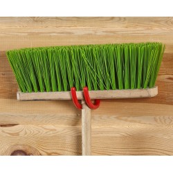 Dubbele wandhaak – ophangbeugel van metaal 4 x 10 x 14 cm. licht gebogen.- ovaal Dubbele wandhaak – ophangbeugel van metaal 4 x 10 x 14 cm. licht gebogen.- ovaal