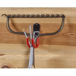 Set van 10 dubbele wandhaken voor het opbergen van tuingereedschap