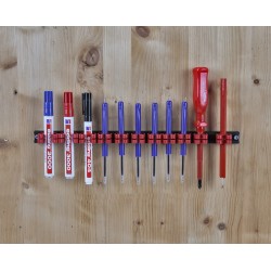 Schroevendraaierhouder - gereedschapshouder voor 11 gereedschappen Schroevendraaierhouder - gereedschapshouder voor 11 gereedschappen