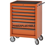 Gereedschapswagen oranje 7 laden leeg met quick lock