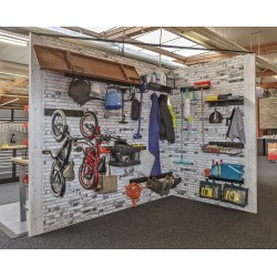 Dubbele wandhaak voor tuingereedschap kopen. Webshop Powerplustools.nl