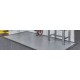 PVC kliktegel grijs 500 x 500 x 6 mm. Vloertegel voor industrieel gebruik - hamerslag anti slip profiel