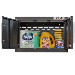 Wandkast / hangkast gereedschapskast met twee deuren 60 x 32 x 40 cm