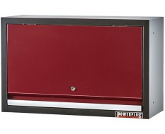 Wandkast / hangkast rood met gasgeveerde klep 72 x 28 x 40 cm