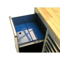 Gereedschapswagen – verrijdbare werkbank met 7 laden en gereedschapskast afm.117 x 46 x 94 cm Gereedschapswagen – verrijdbare werkbank met 7 laden en gereedschapskast afm.117 x 46 x 94 cm