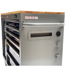 Gereedschapswagen – verrijdbare werkbank met 7 laden en gereedschapskast afm.117 x 46 x 94 cm Gereedschapswagen – verrijdbare werkbank met 7 laden en gereedschapskast afm.117 x 46 x 94 cm