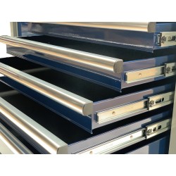 Gereedschapswagen – verrijdbare werkbank met 7 laden en gereedschapskast afm.117 x 46 x 94 cm Gereedschapswagen – verrijdbare werkbank met 7 laden en gereedschapskast afm.117 x 46 x 94 cm