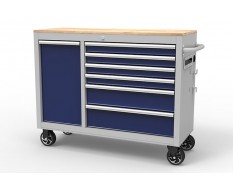 Gereedschapswagen – verrijdbare werkbank met 7 laden en gereedschapskast afm.117 x 46 x 94 cm