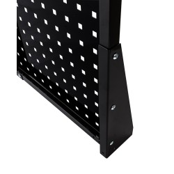 Werkbank met achterwand – Werkbank set 2 meter, kleur zwart.