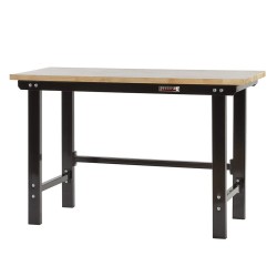 Werkbank met achterwand – Werkbank set 150 cm. kleur zwart.