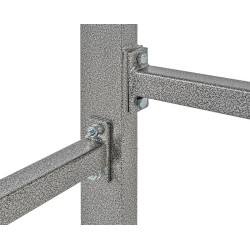 Werkbank met achterwand – Werkbank set 150 cm. kleur grijs.